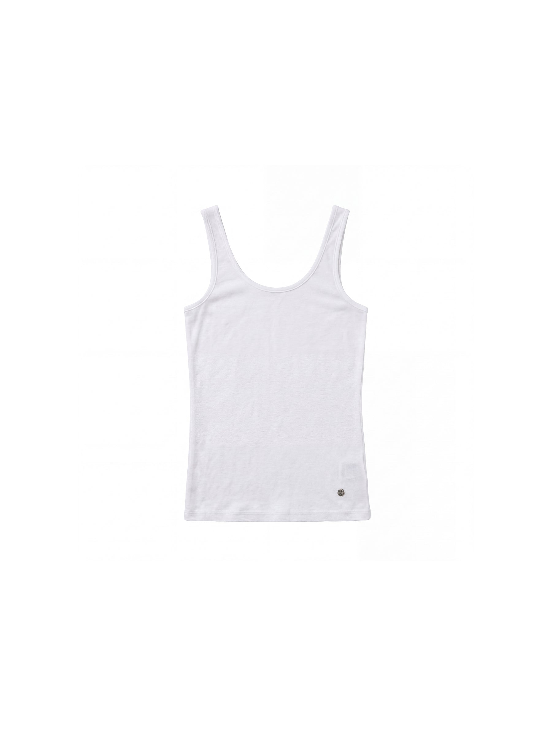 CUBIC Lyocell Wool Blend U-Neck Fitted Tank-19