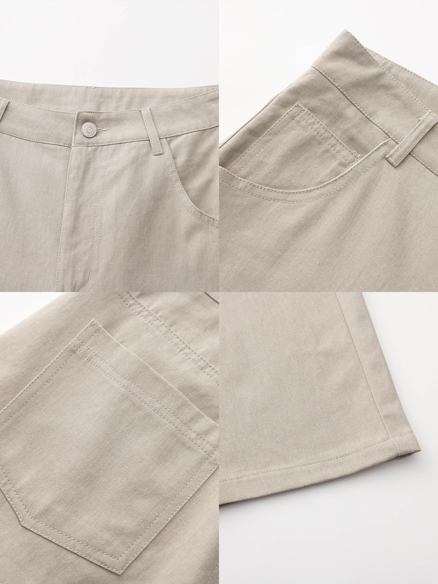 100% Cotton Draped Oversized Wide-Leg Casual Pants-15