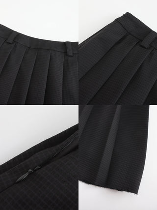 Plaid Pleated Skirt