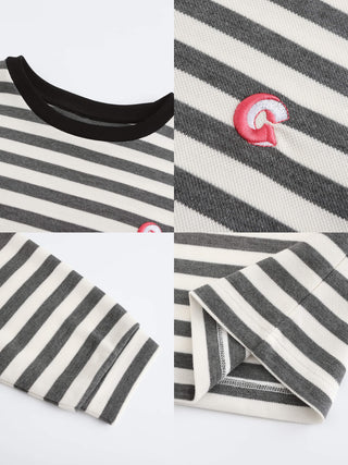 Oversized Striped Long Sleeve Top