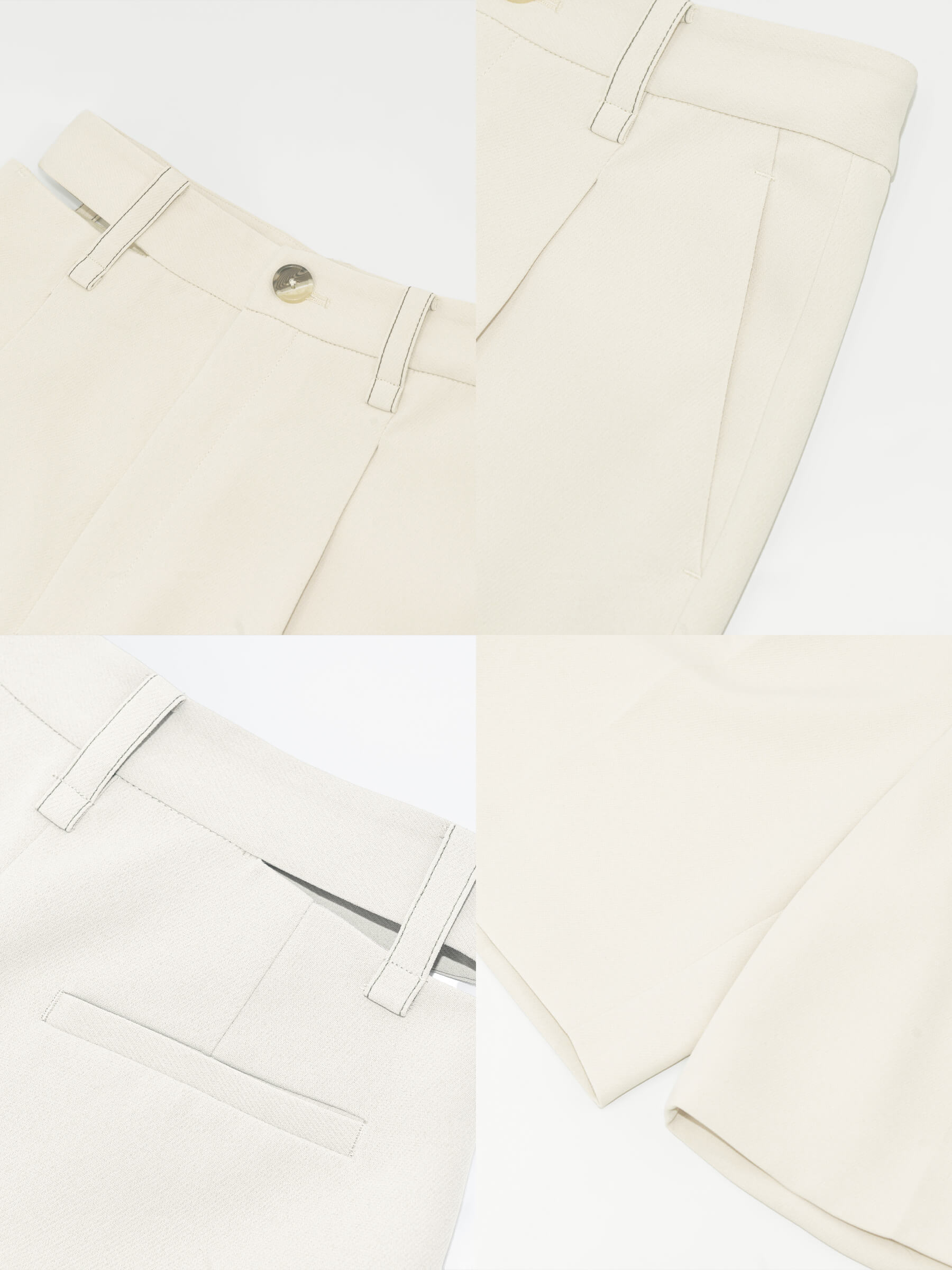Asymmetric Cut Out Tailored Shorts-19
