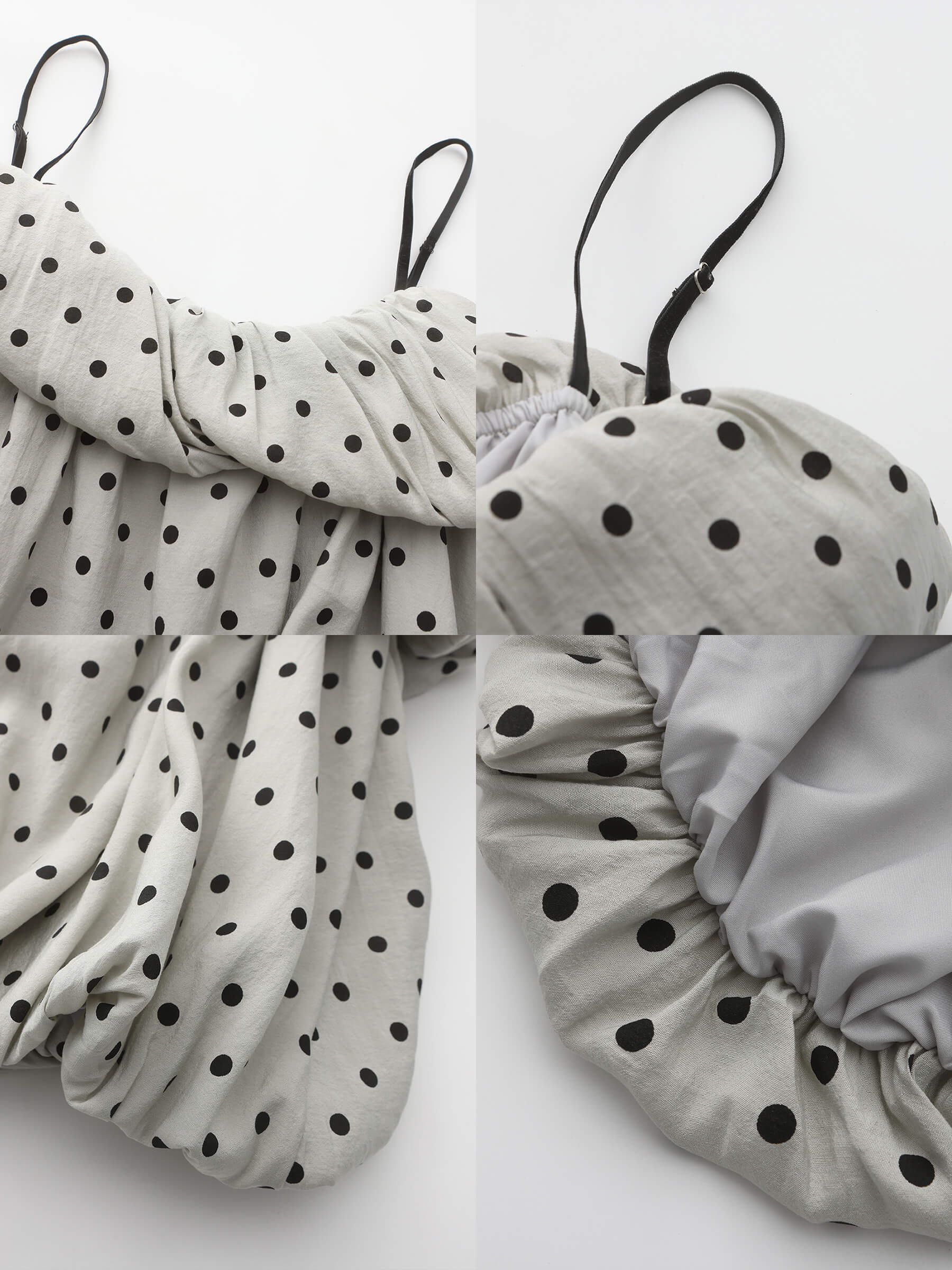 Polka Dots Print Cropped Cami Top-20