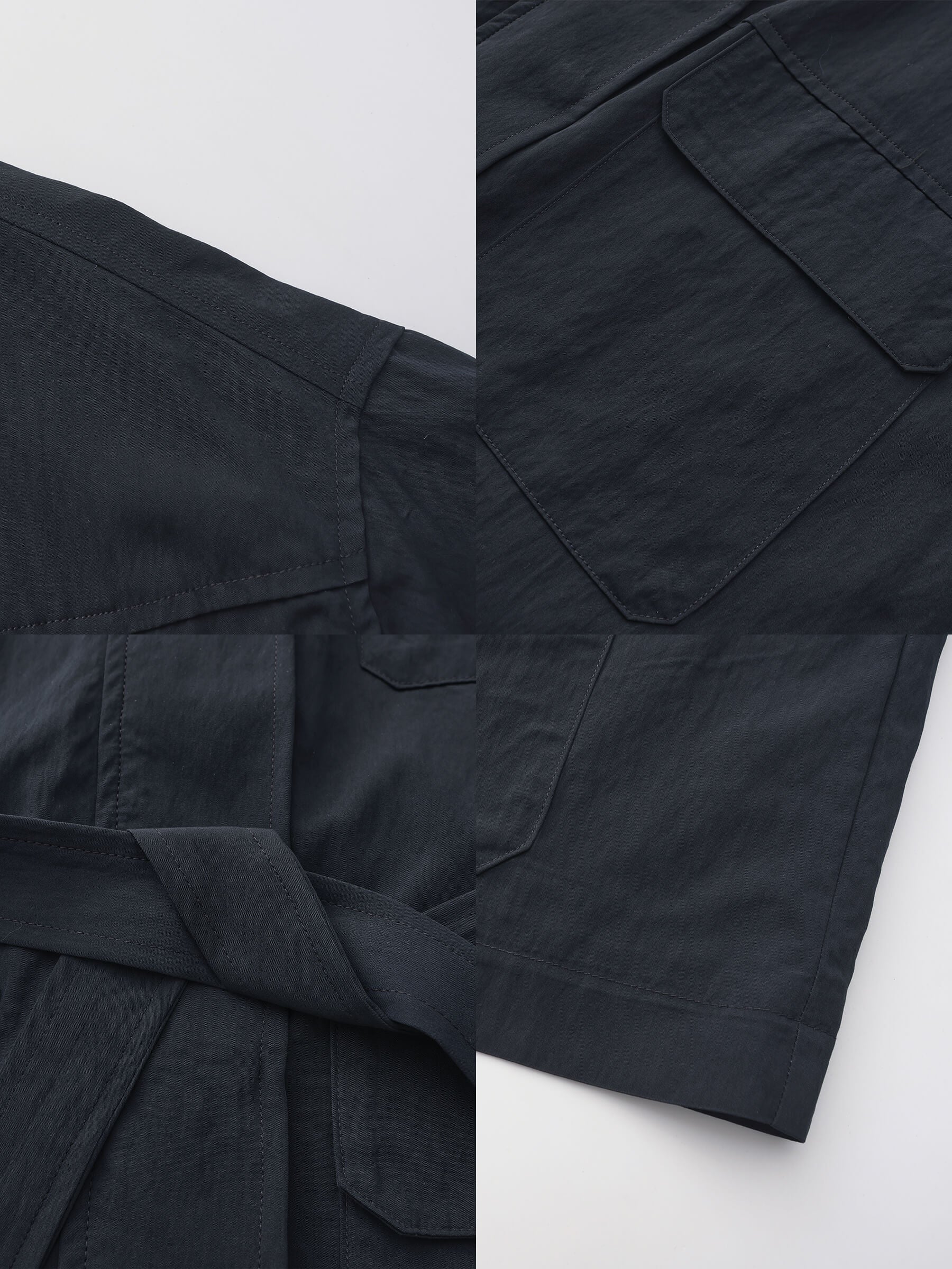 Oversized Funnel Neck Cropped Cargo Jacket-20