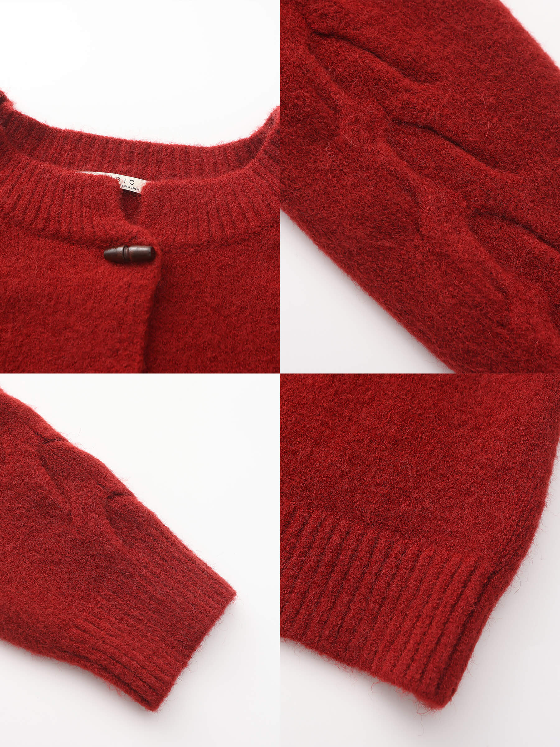 Crew Neck Short Knit Cardigan-20
