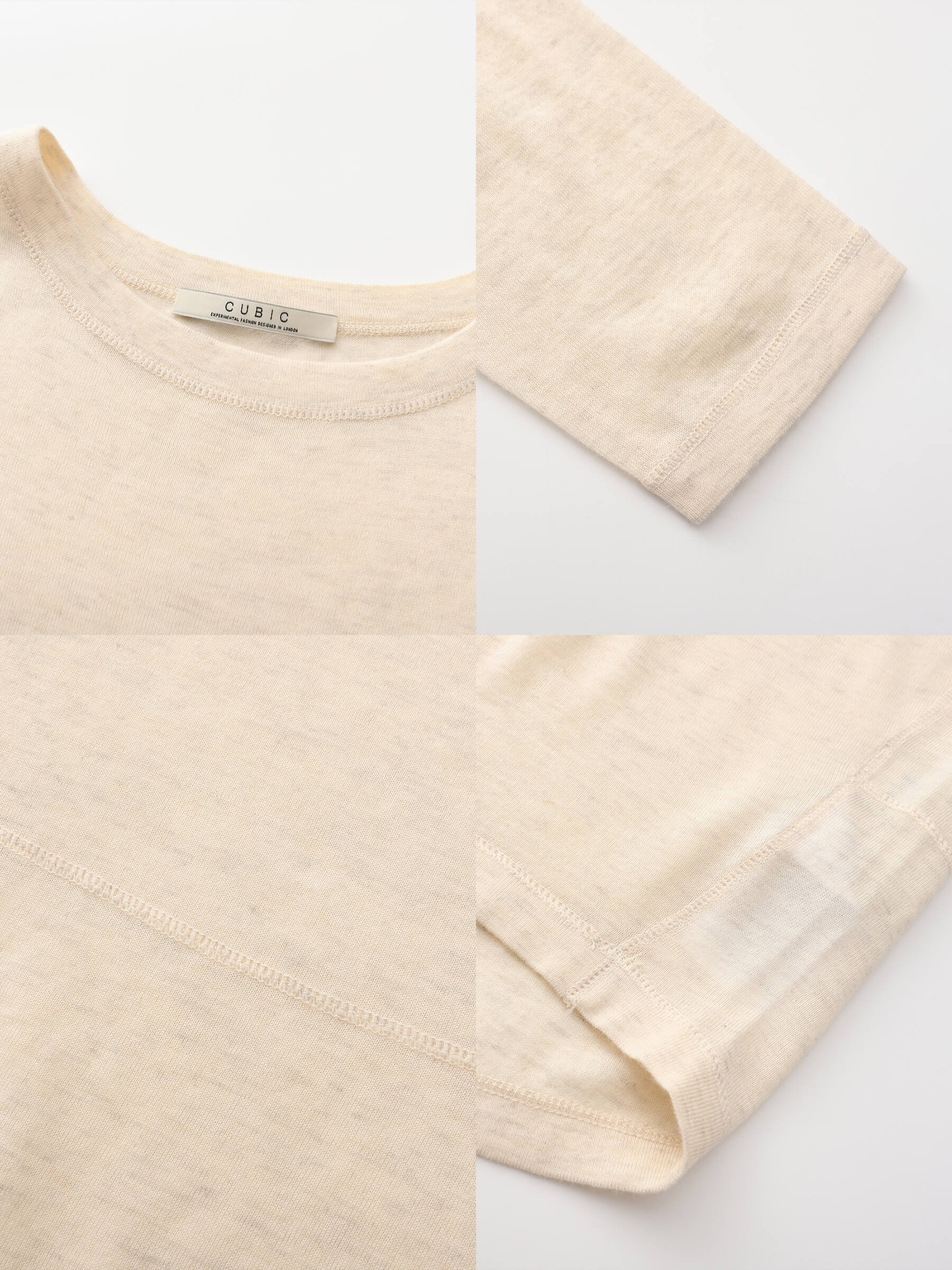 Crew Neck Long Sleeve Top with Wool Blend-21