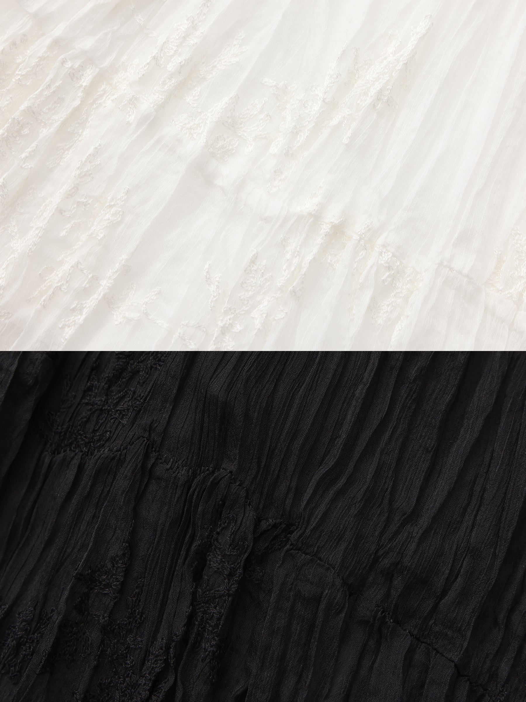 CUBIC Textured A-Line Embroidered Skirt(Pre order: 7 days)-19