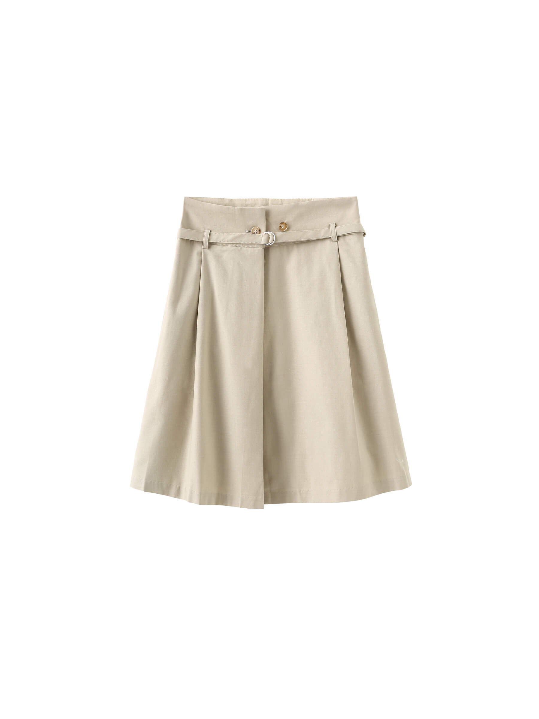 A-line Round Skirt with Wool Blend-19
