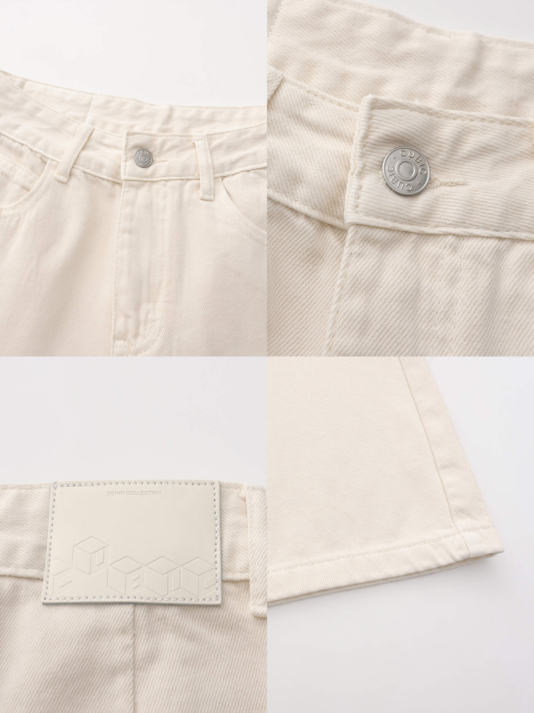 Loose Fit Knee-Length Denim Shorts-18