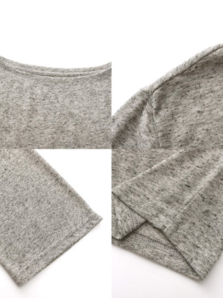 Loose Crew Neck Long Sleeve Knit Top