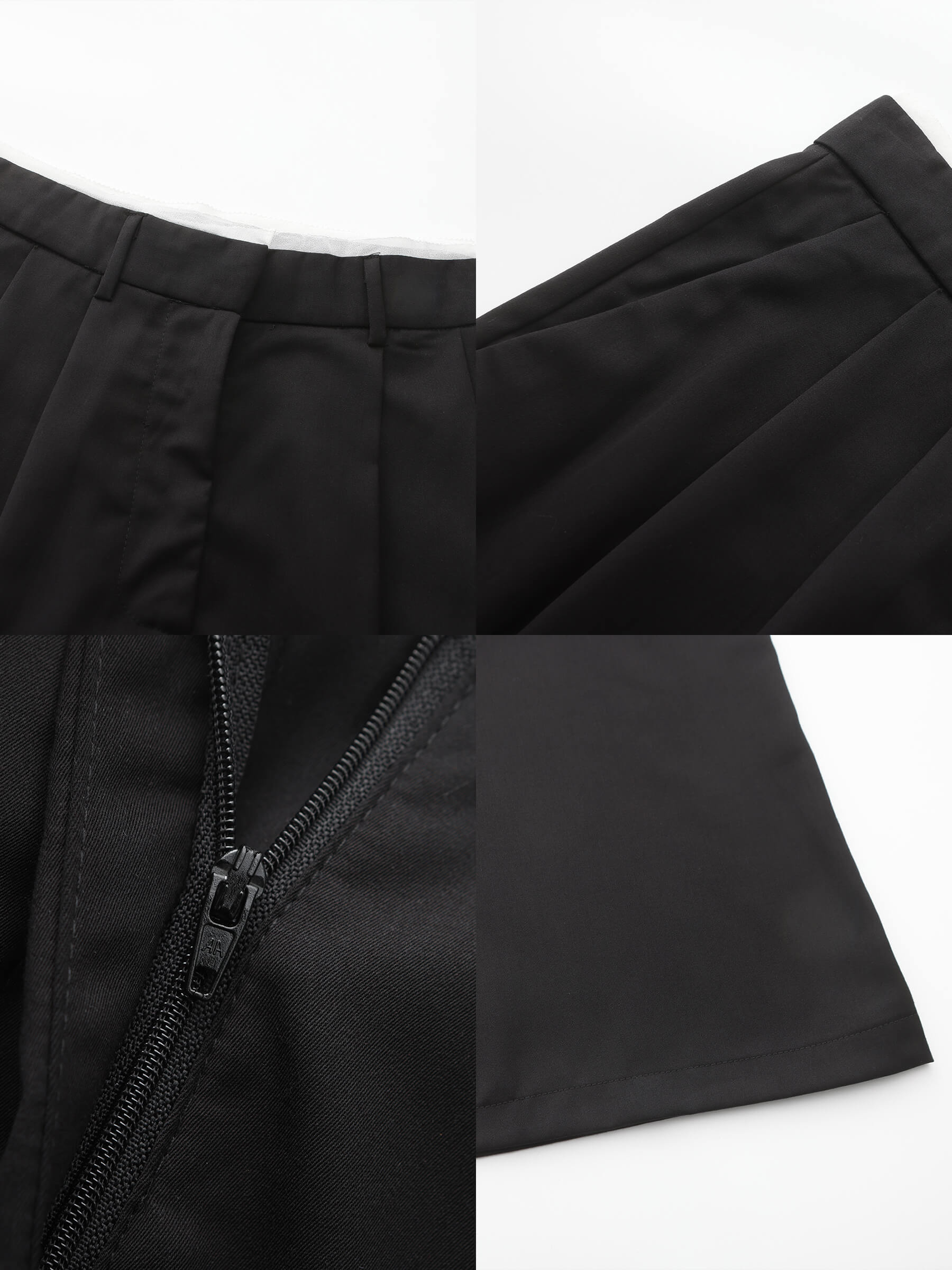 Slim Wide Leg Straight Casual Trousers-20