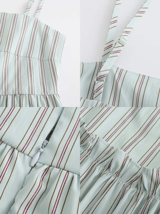 Strap Striped Cake Dress