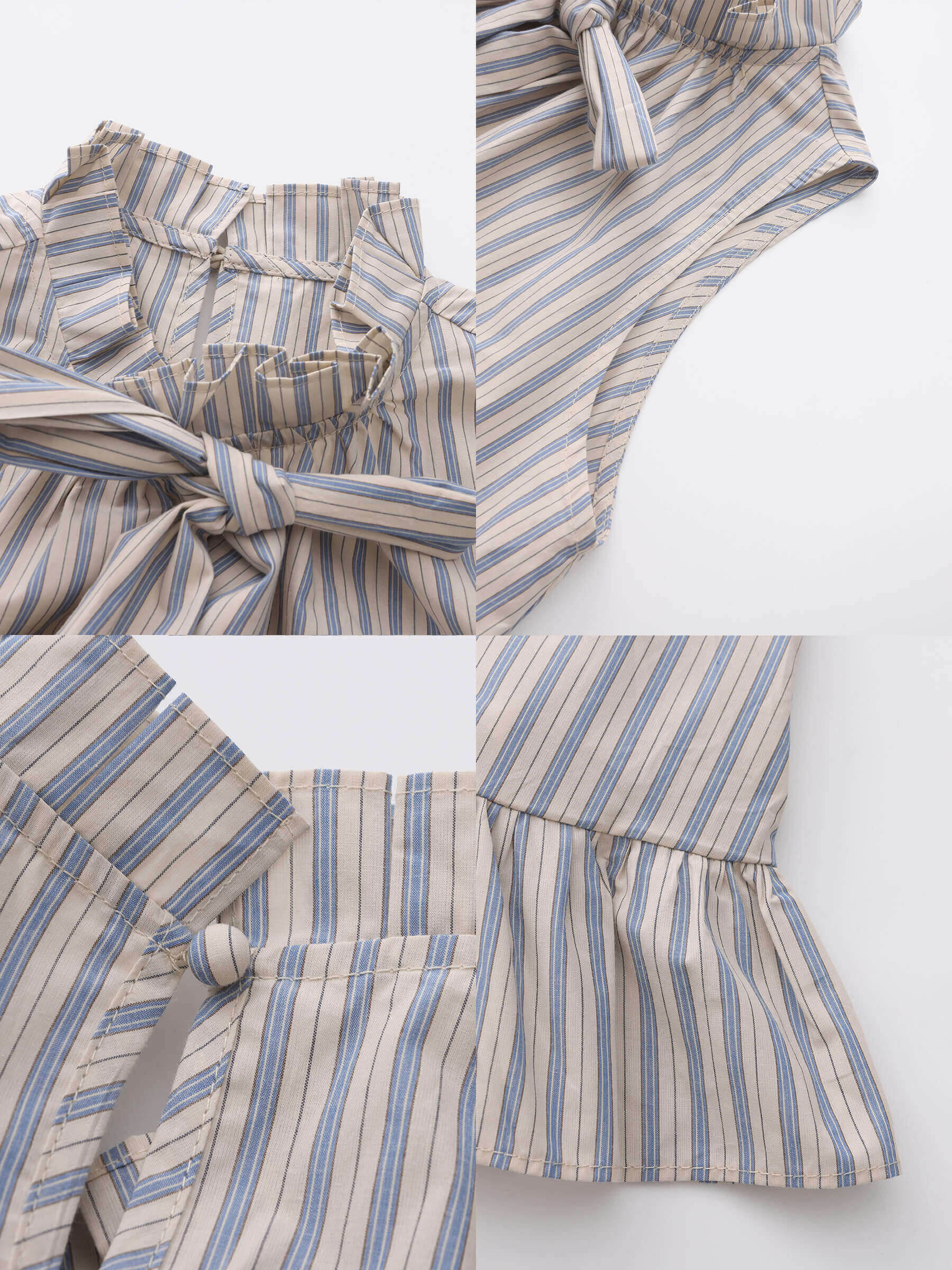 Ruffle Stand Collar Tie A-line Tank Top-20