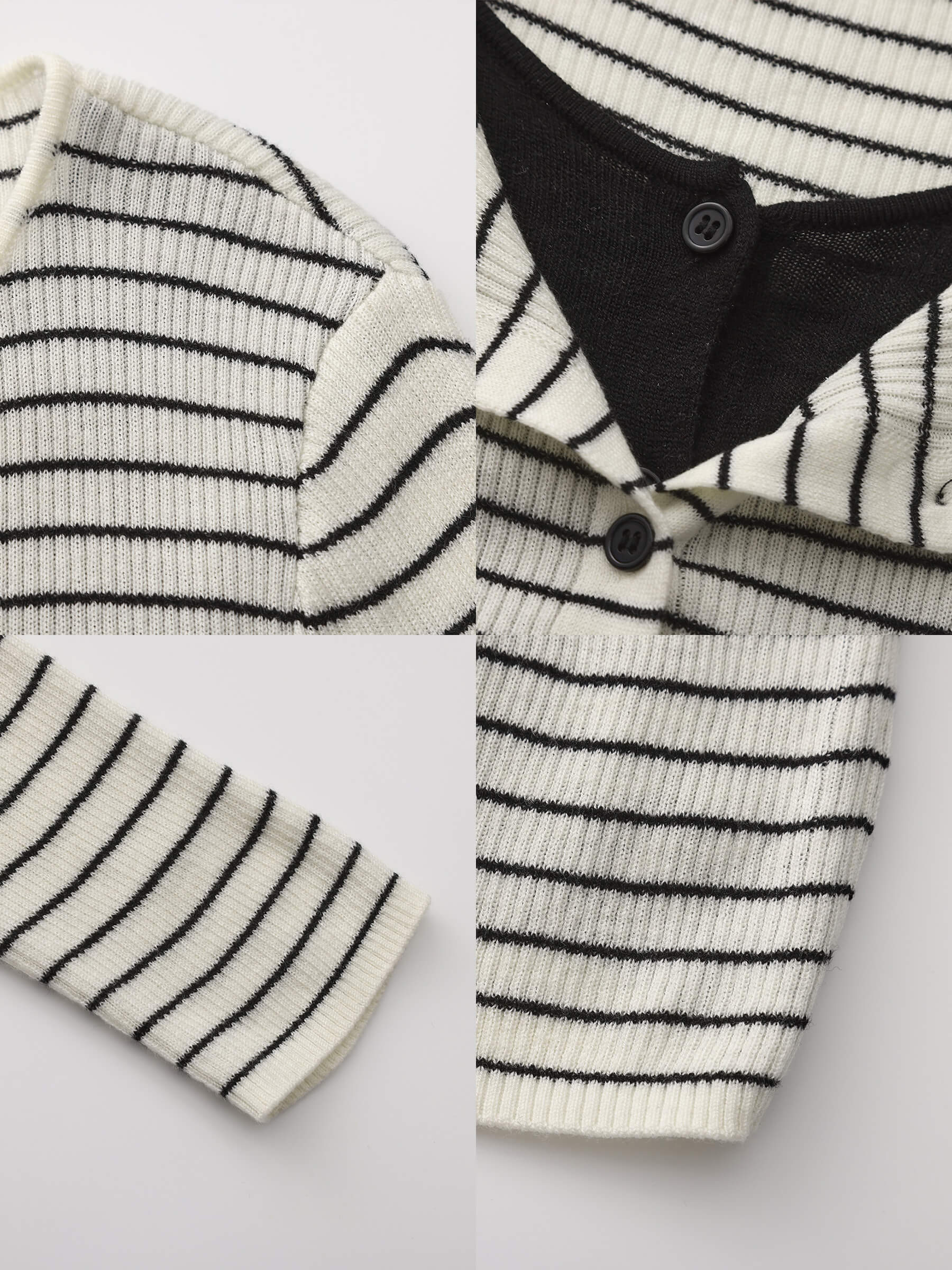 Slim-Fit Long Sleeve Layered Knit Cardigan-20