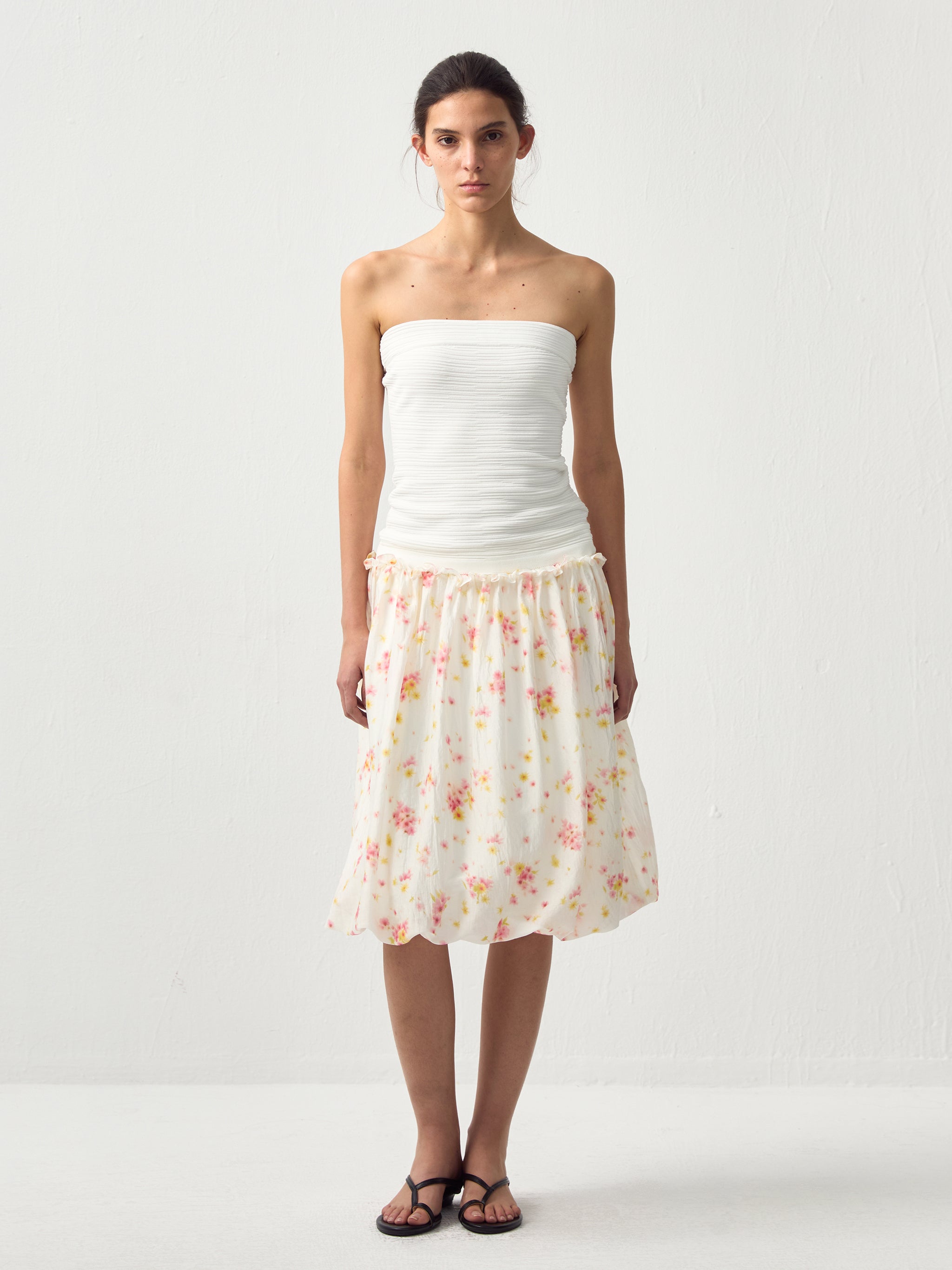 CUBIC Acetic Bud Midi Skirt