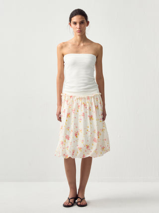CUBIC Acetic Bud Midi Skirt