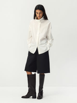 CUBIC Stand Collar Cotton Shirt