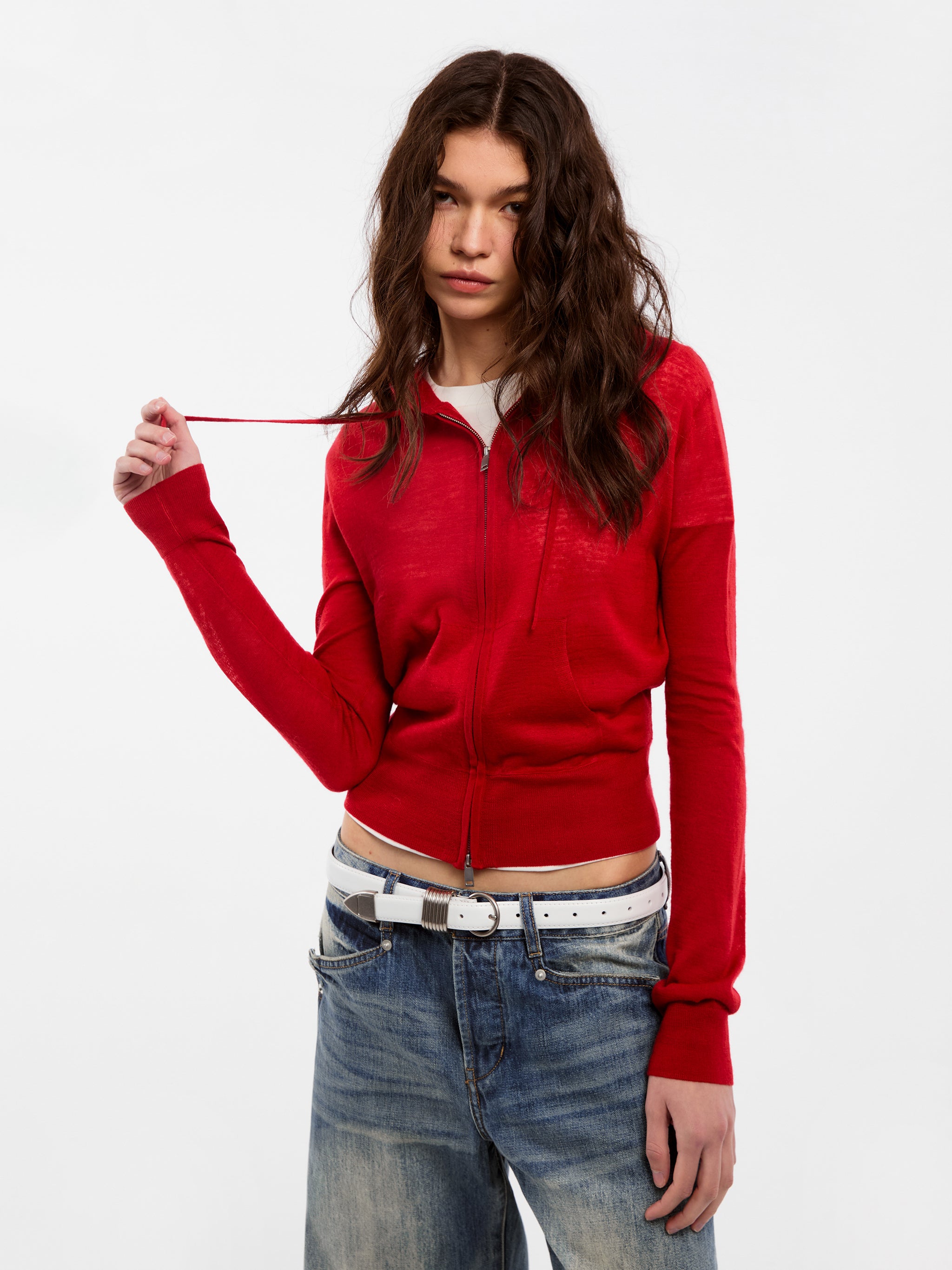 CUBIC Wool Zip-Up Hoodie