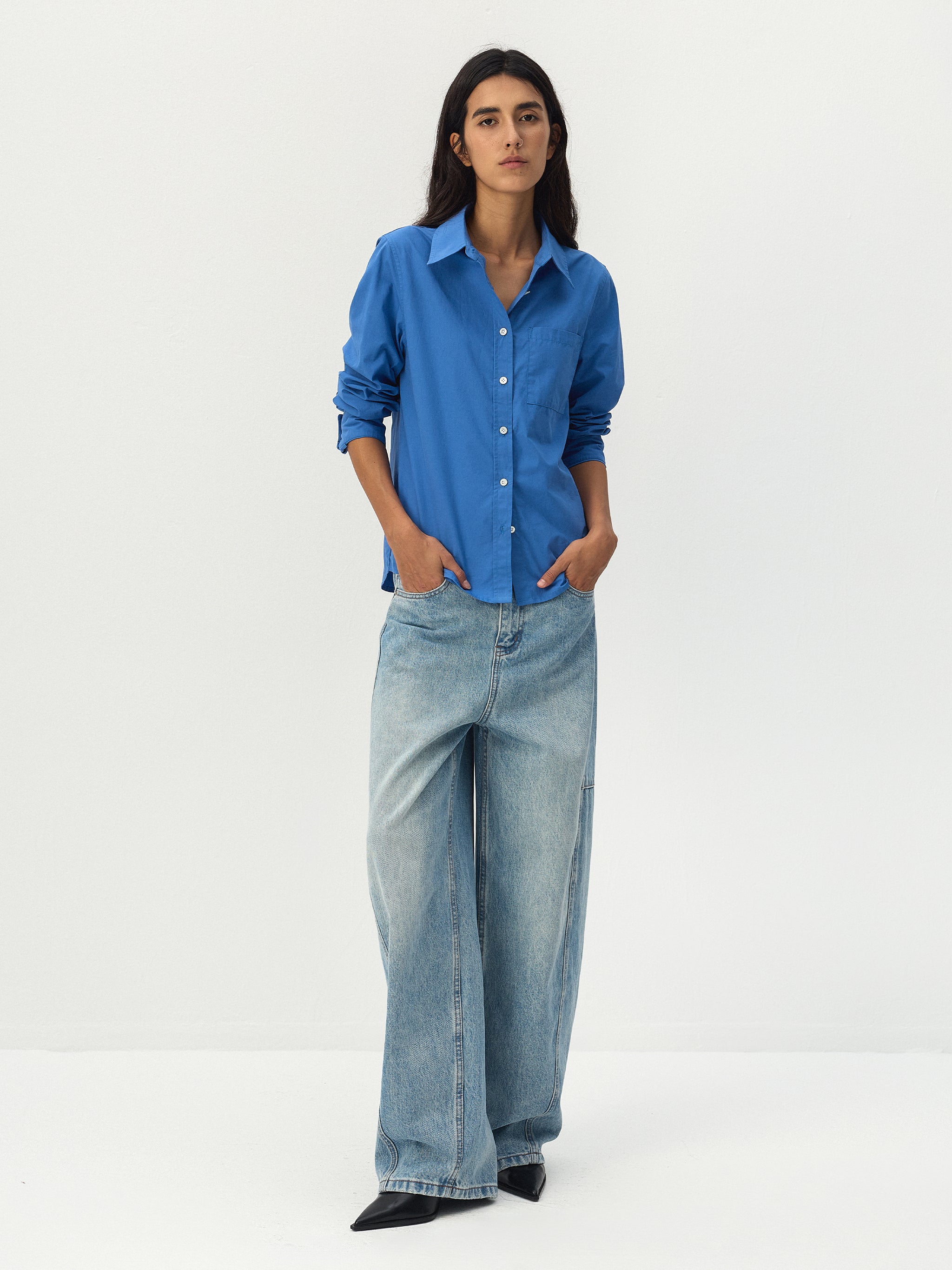 CUBIC 100% Cotton Relaxed Pocket Shirt