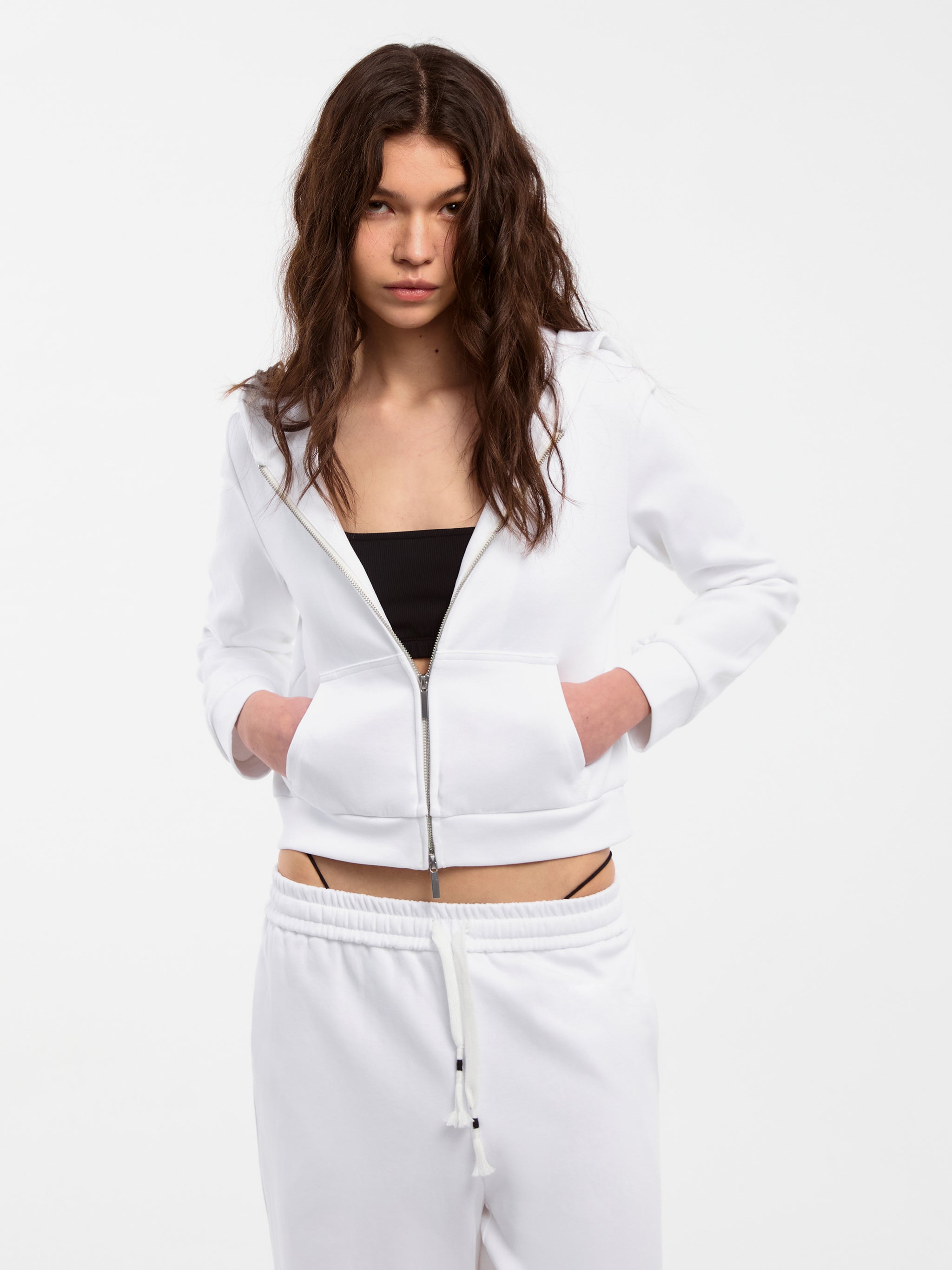 CUBIC Casual Zip-Up Hooded Sweatshirt