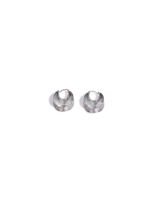 Layered Ripple Hoop Earrings