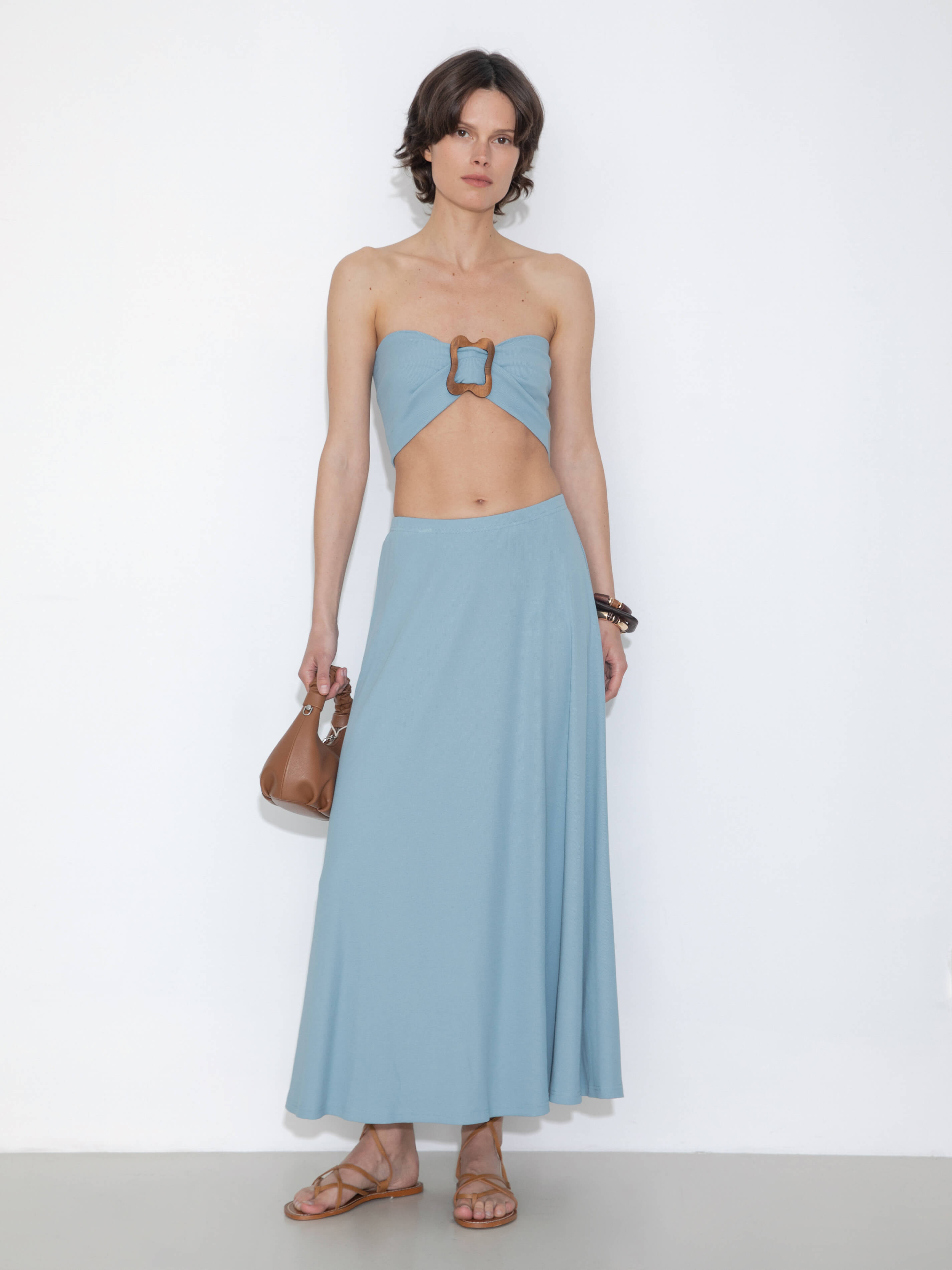 Convertible Strapless A-Line Dress & Skirt-11