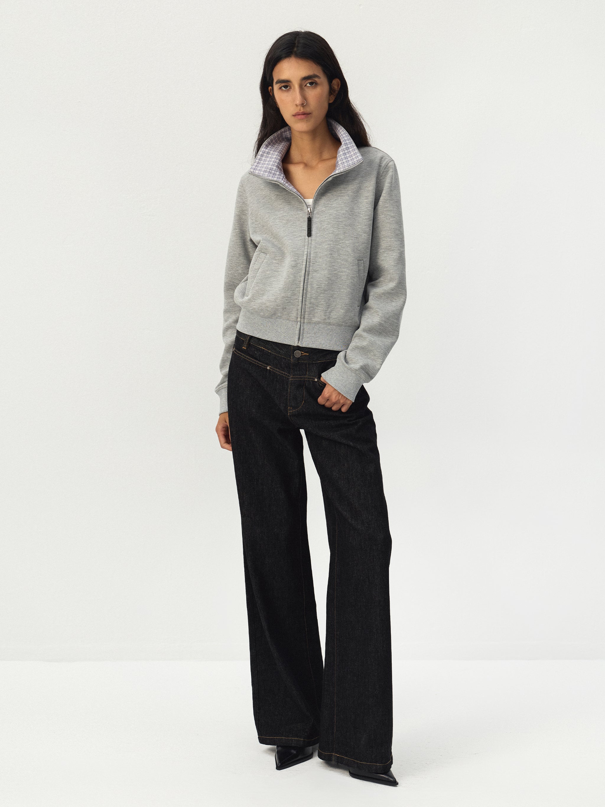 CUBIC High-Rise Wide-Leg Jeans