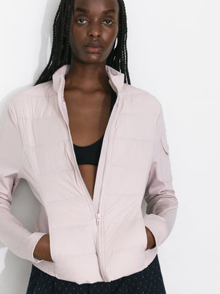 Slim-Fit Panelled Lightweight Down Jacket