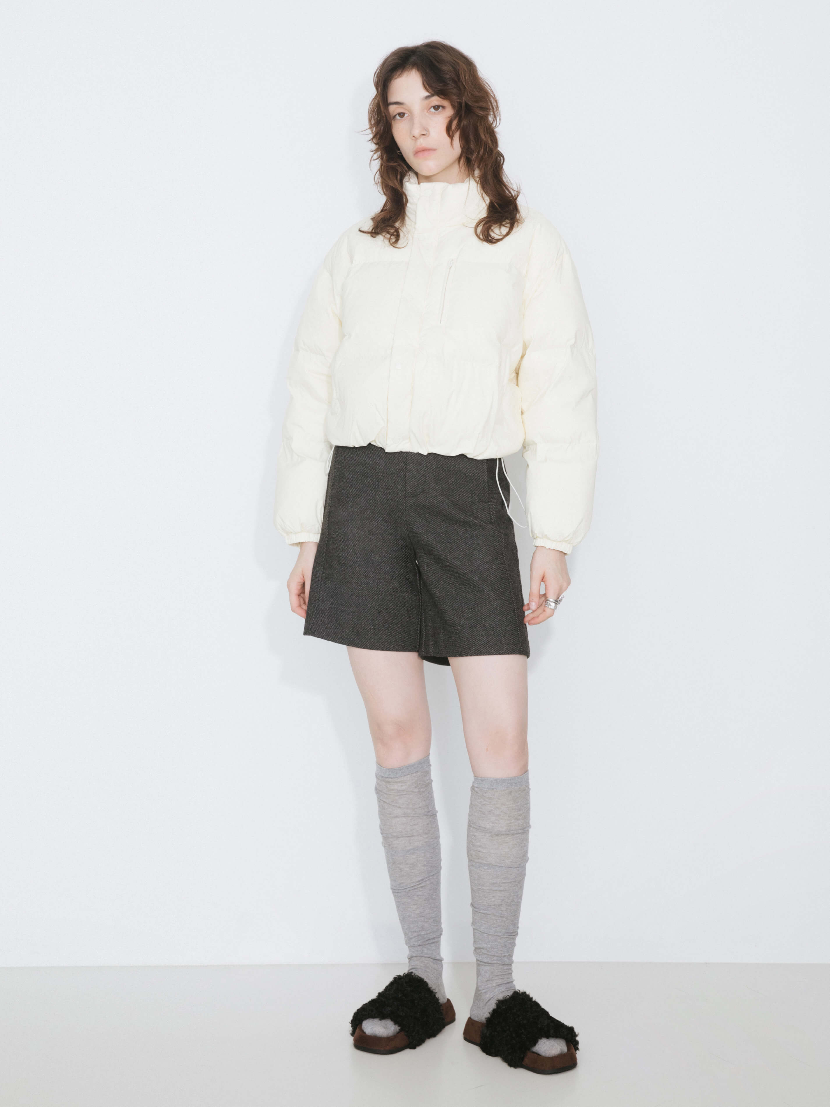 Virgin Wool Cargo Shorts