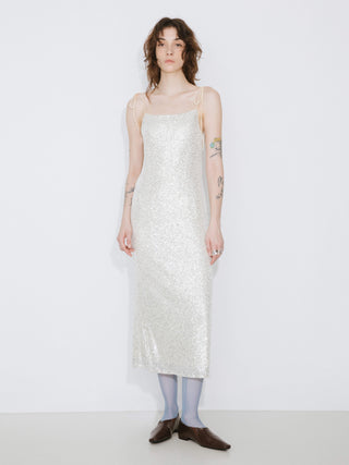 Slim Fit Sequin Sling Dress