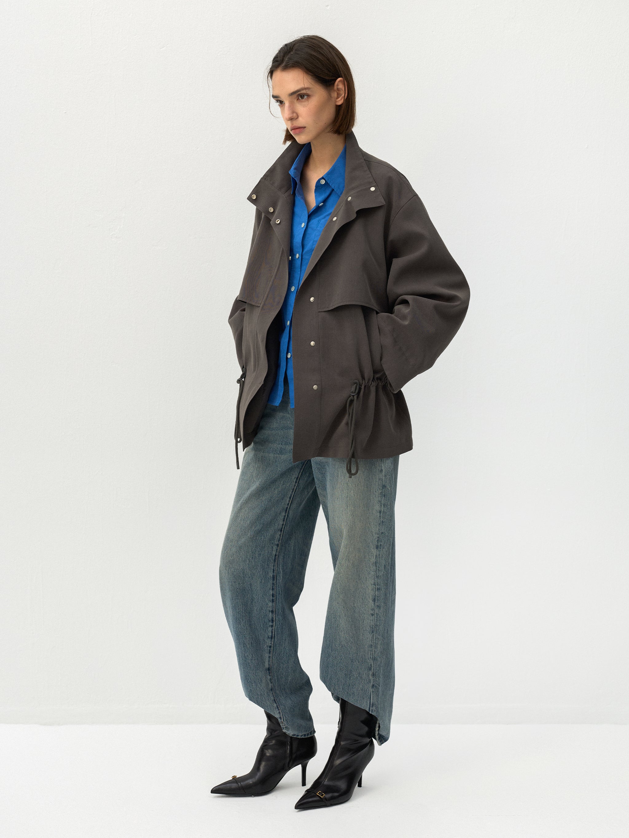 CUBIC Drawstring Cotton Field Jacket