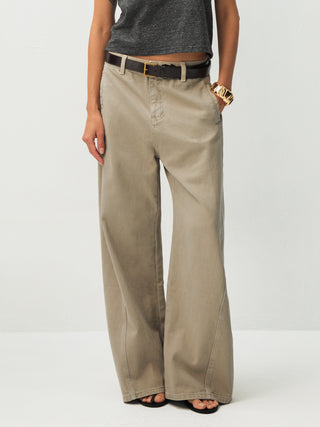 CUBIC Minimalist Wide-Leg Trousers