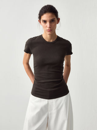CUBIC Slim Cropped Crew Neck Top