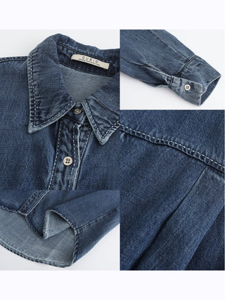 Blue Denim Western Shirt