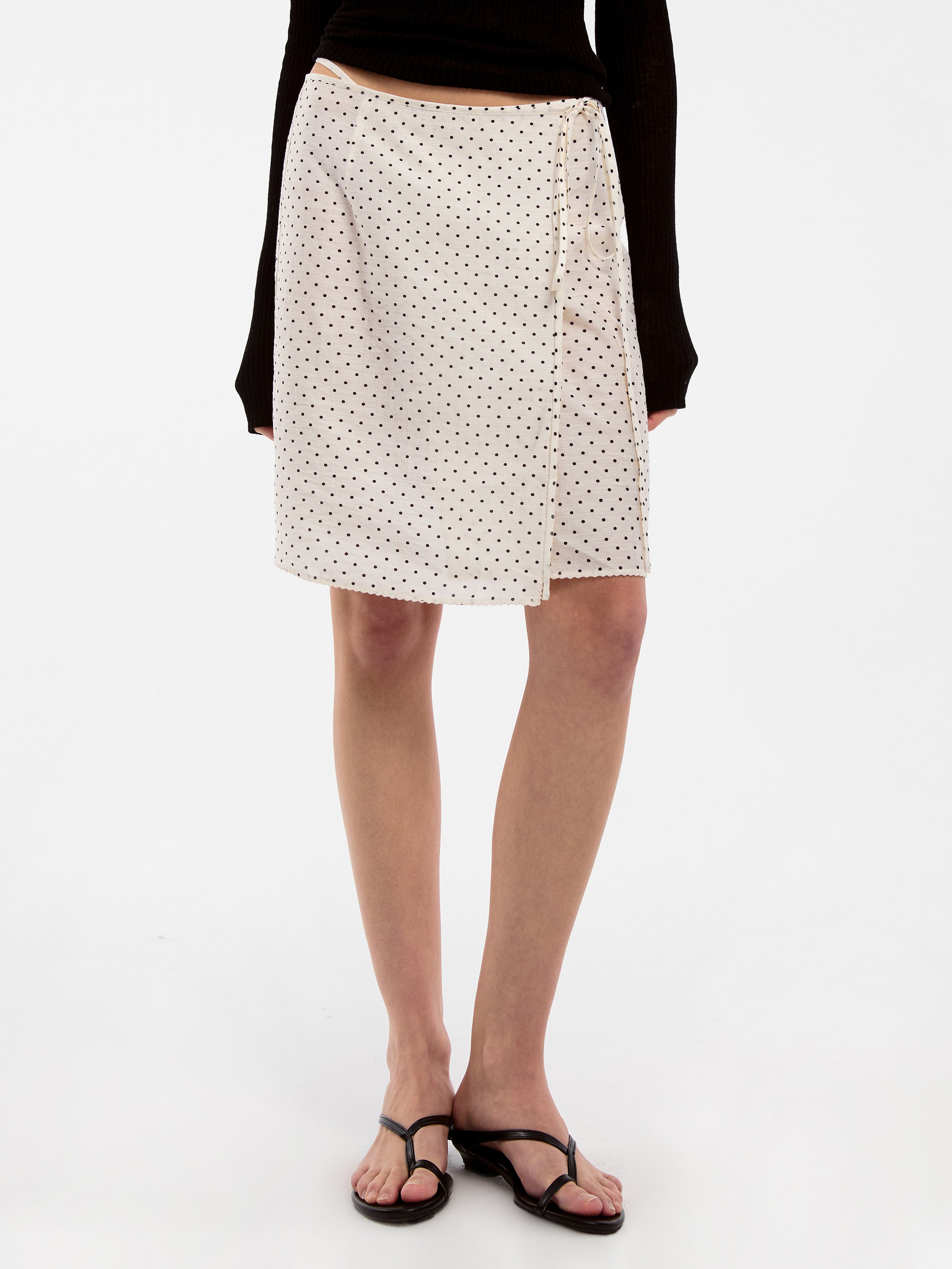 CUBIC Lyocell Polka Dot Skirt