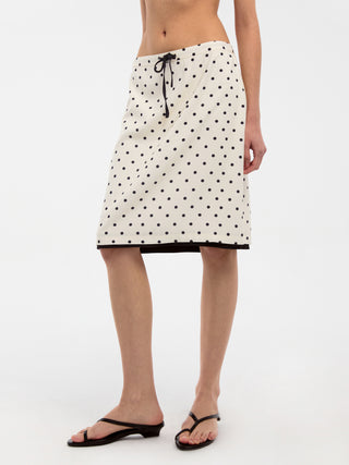 CUBIC Polka Dot Straight Skirt