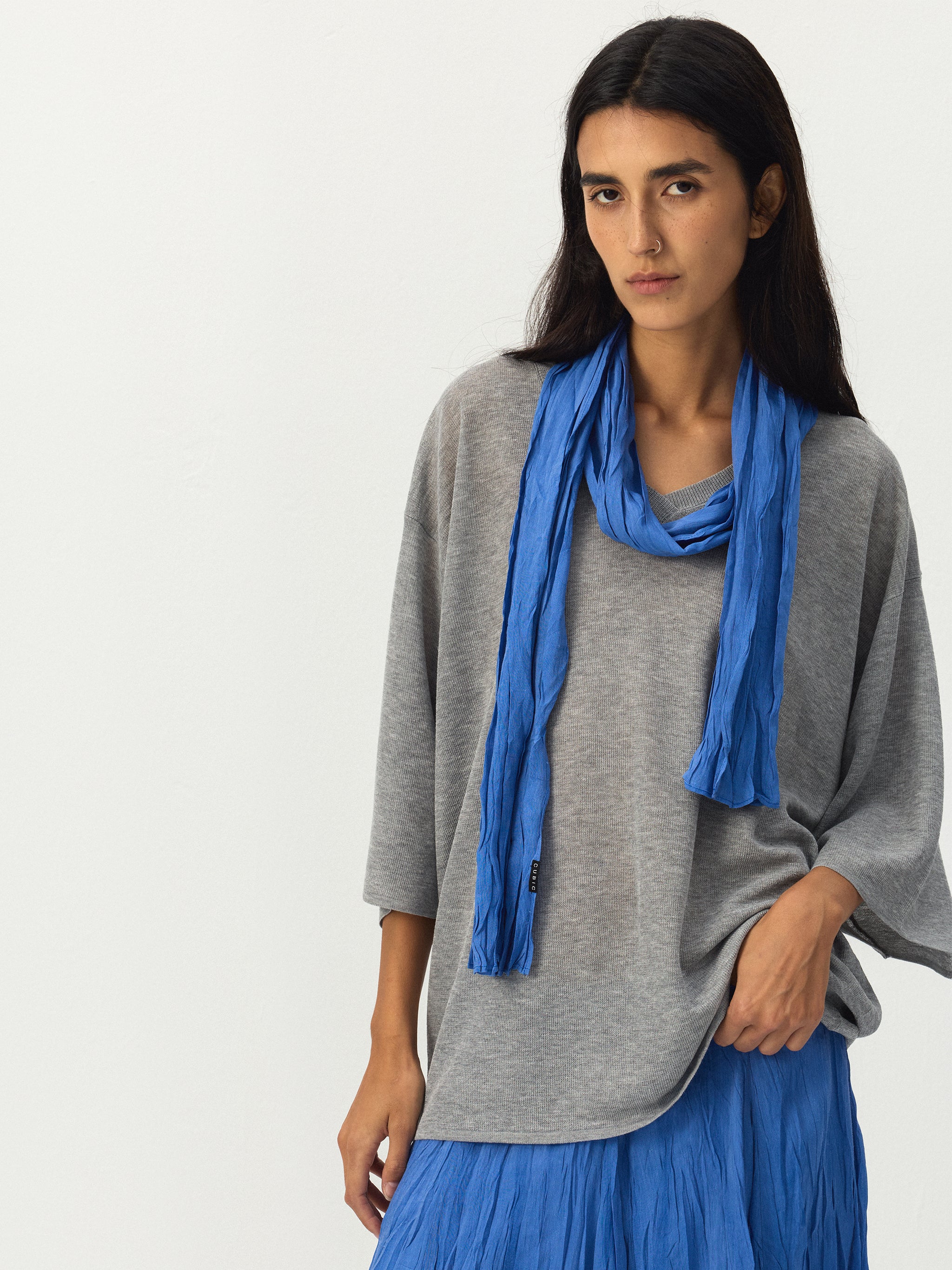 CUBIC Batwing Sleeve Knit Top
