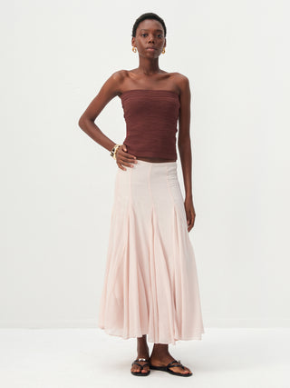 CUBIC Lyocell Flowy Midi Skirt