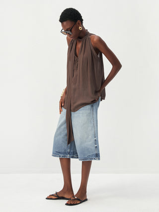 CUBIC Halter Neck Keyhole Sleeveless Blouse
