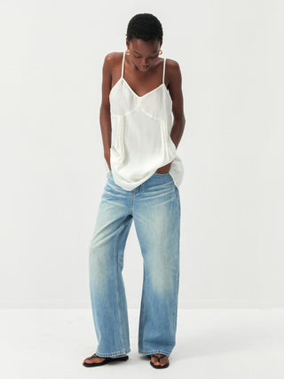 CUBIC Lyocell-Blend V-Neck Pleated Camisole