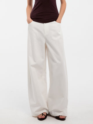 CUBIC Lyocell Straight Leg Casual Pants(Pre-order: 30days)