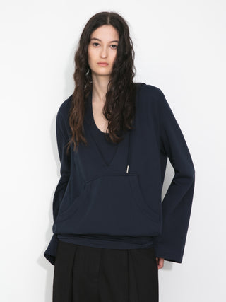 Layered Halter Cami Hoodie
