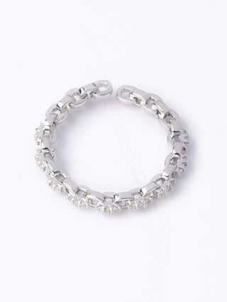 CAJ0049 - Silver Chain Open Ring