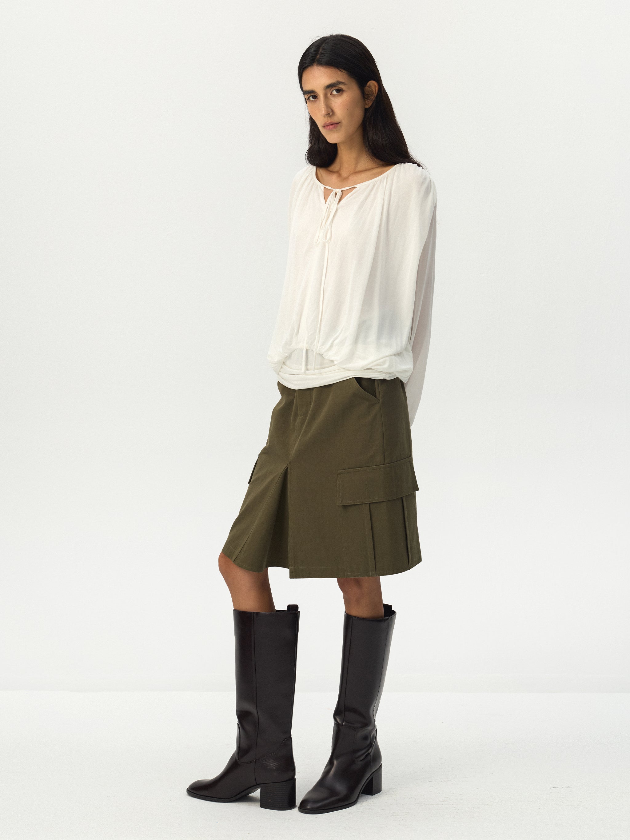 CUBIC Cargo Pleated Skirt