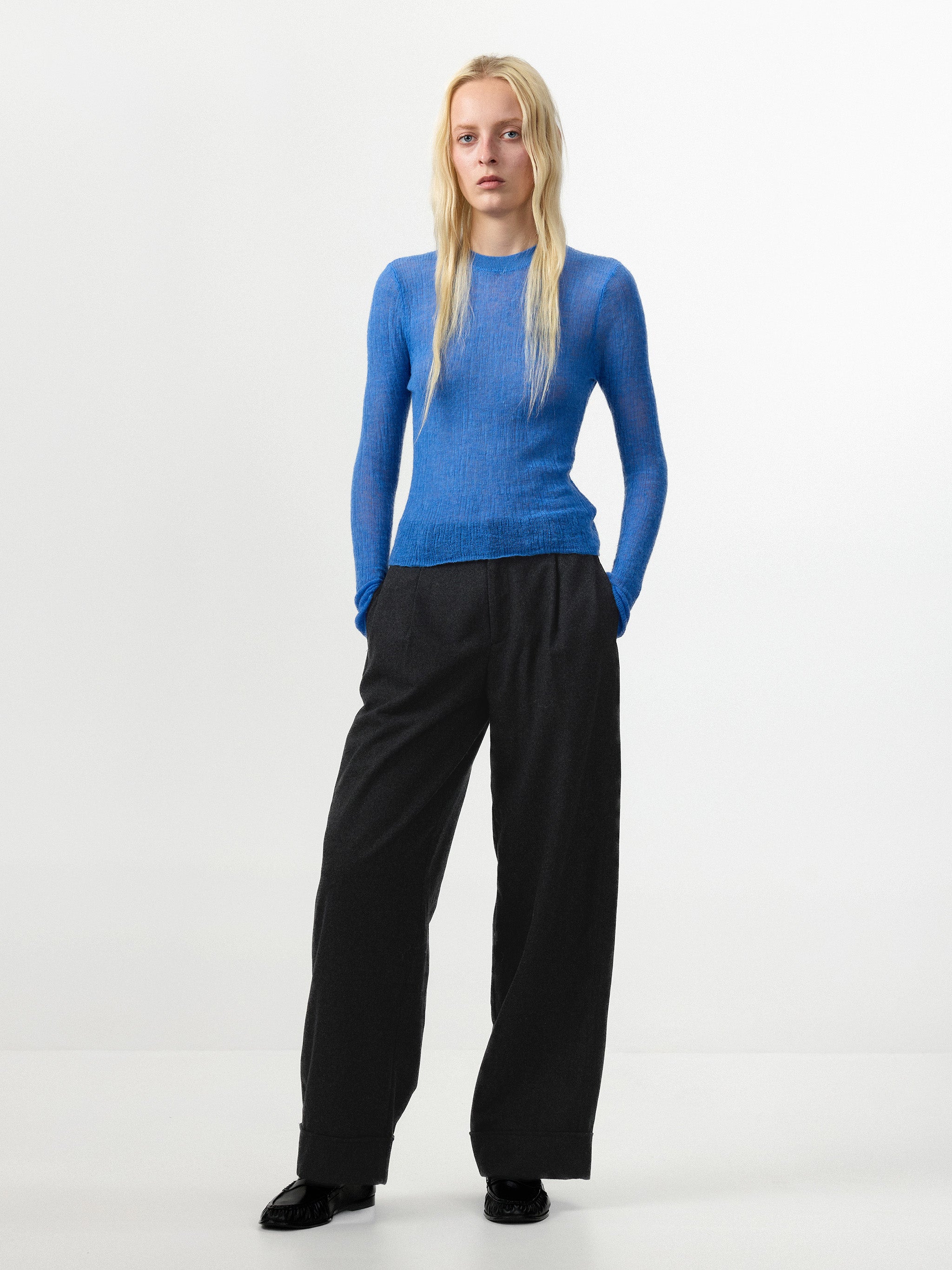 CUBIC Alpaca Blend Crew Neck Sweater