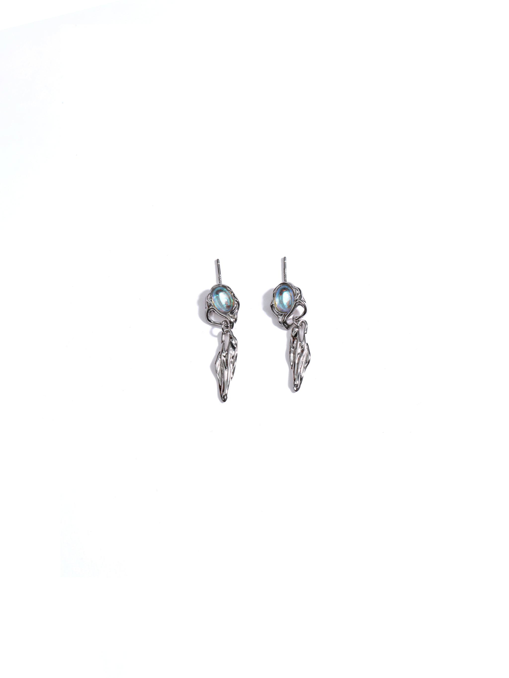 Irregular Moonstone Earrings