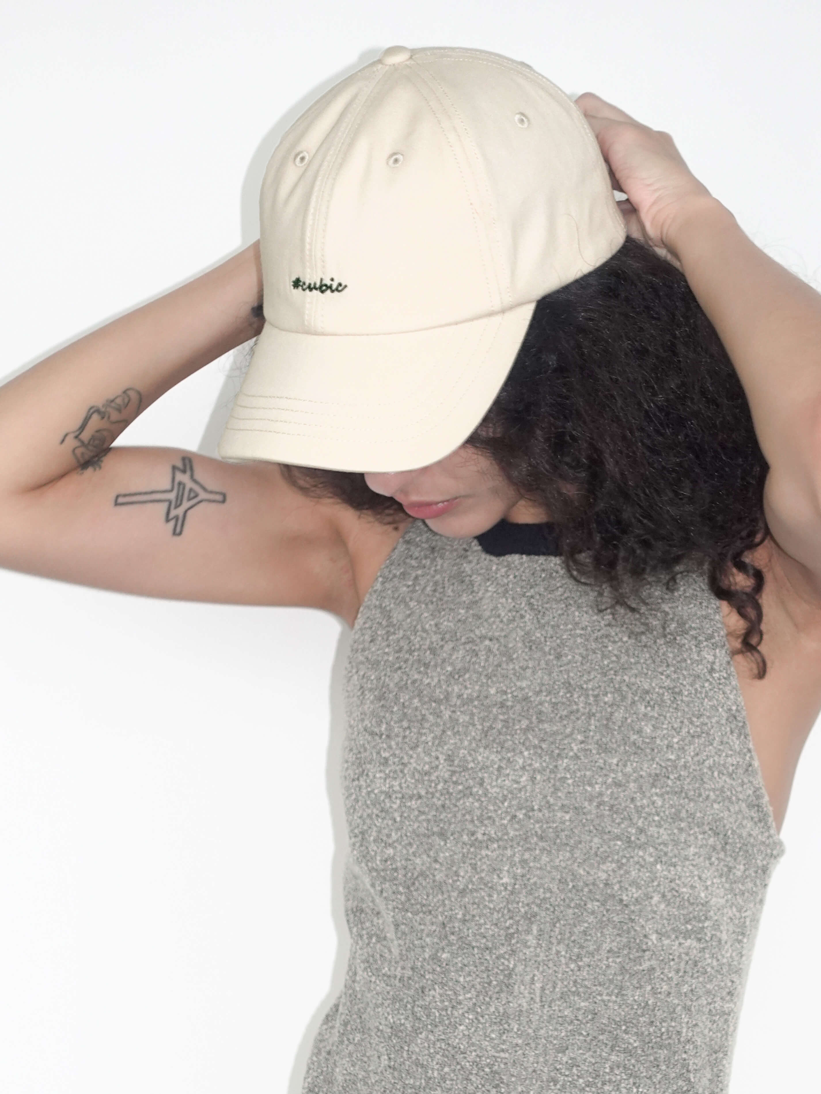 CUBIC Embroidered Solid Color Baseball Cap-8