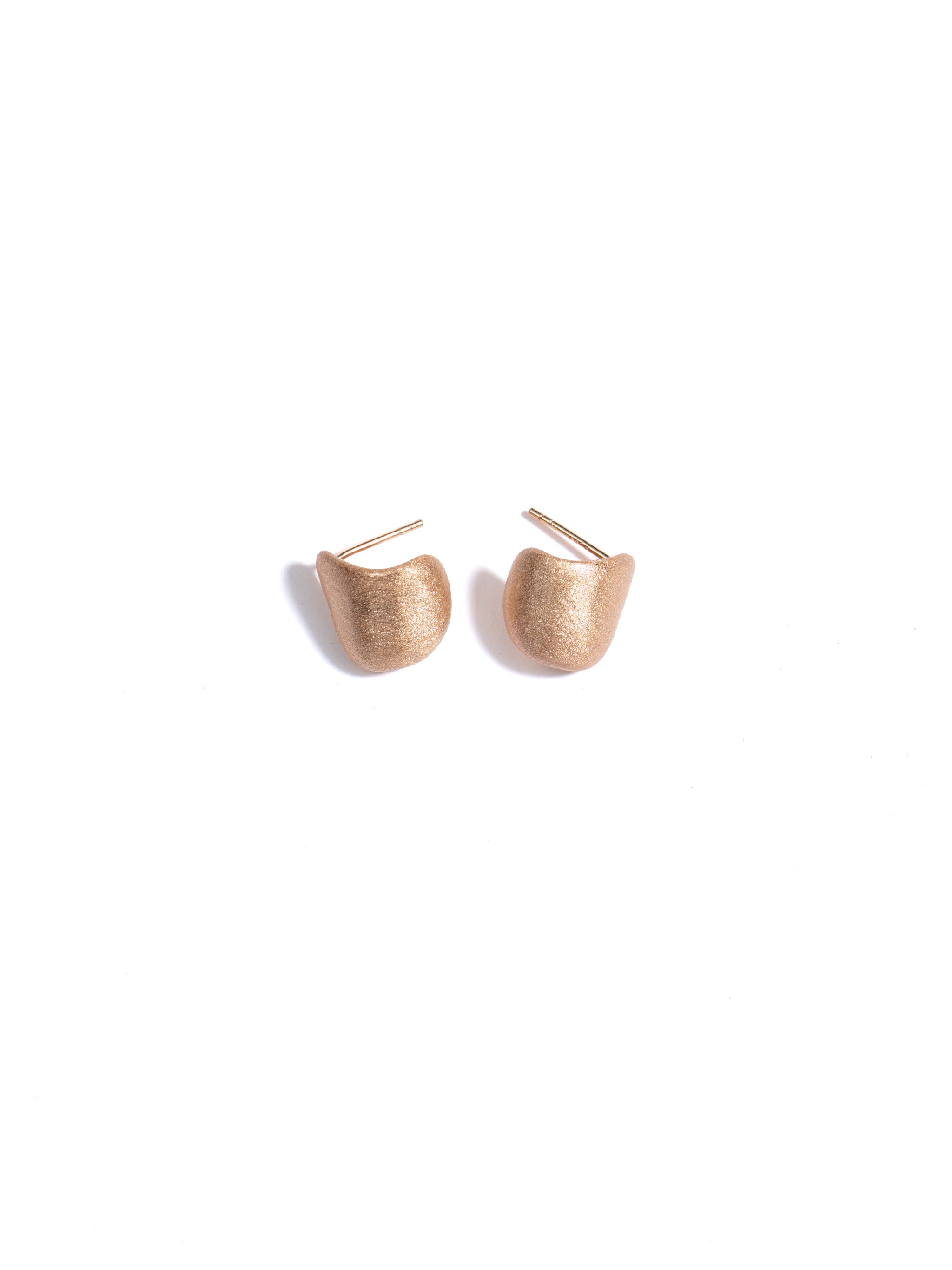 Brushed Matte Half-Hoop Earrings