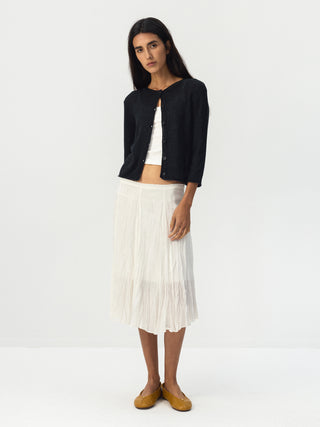 CUBIC Textured Button Knit Cardigan
