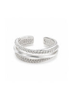 Twisted Rope Crossed Ring