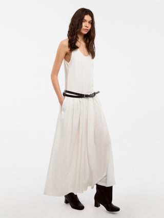 CUBIC Lyocell Solid Color Long Dress